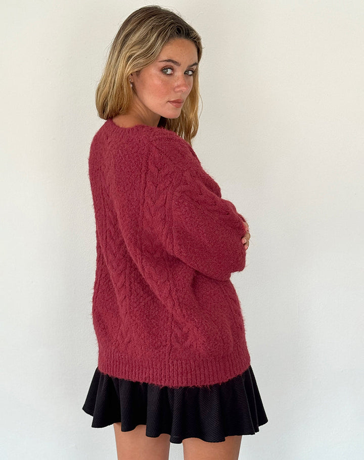 Levoire | Cardigan Plus Chaud À Boutons En Forme De Perle