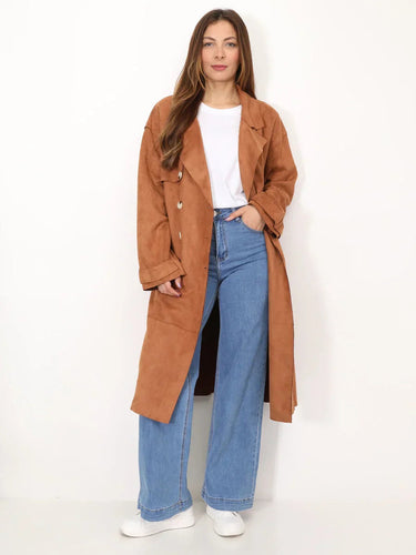 Levoire | Veste En Cuir À Manches Longues Avec Bouton
