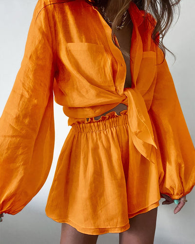 Levoire | Ensemble De Blouses Et Shorts D'Été Pour Femmes