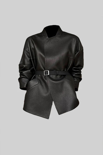 Levoire | Blazer En Simili Cuir Cintré
