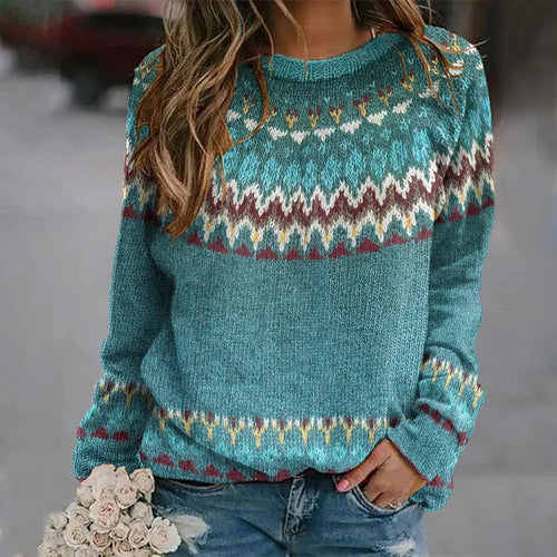 Levoire | Pull Avec Motif De Vagues Rétro