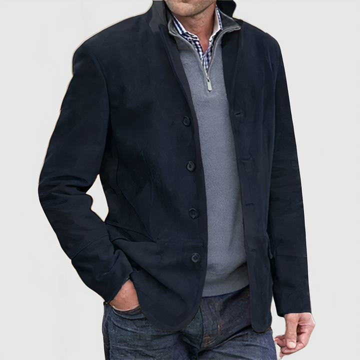 Levoire | Veste Vintage avec Design Classique et Confort Élégant pour Femmes Bleu foncé