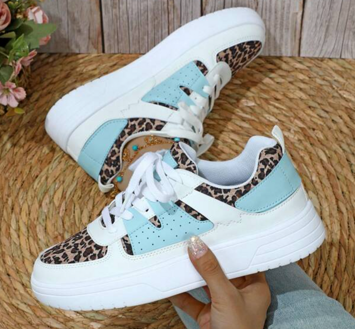Levoire | Baskets Multicolores Pour Femmes Leijona turquoise