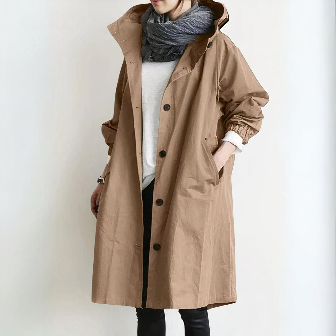 Levoire | Trench-Coat Résistant Au Vent Et À L'Eau Khaki
