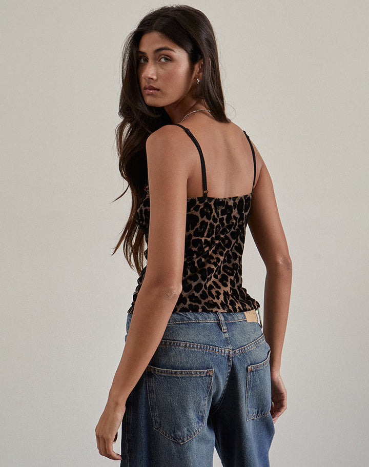 Levoire | Camisole Sensuelle À Motifs Léopard