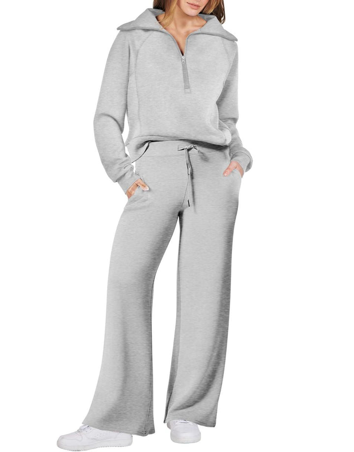 Levoire | Ensemble De Confort À 2 Pièces Pour Femmes Gris clair