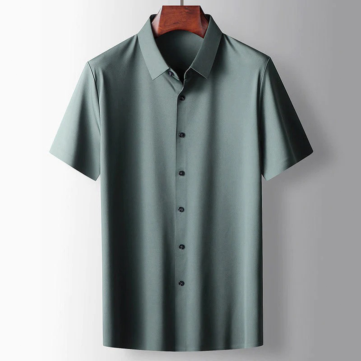 Levoire | Chemise en soie décontractée Vert