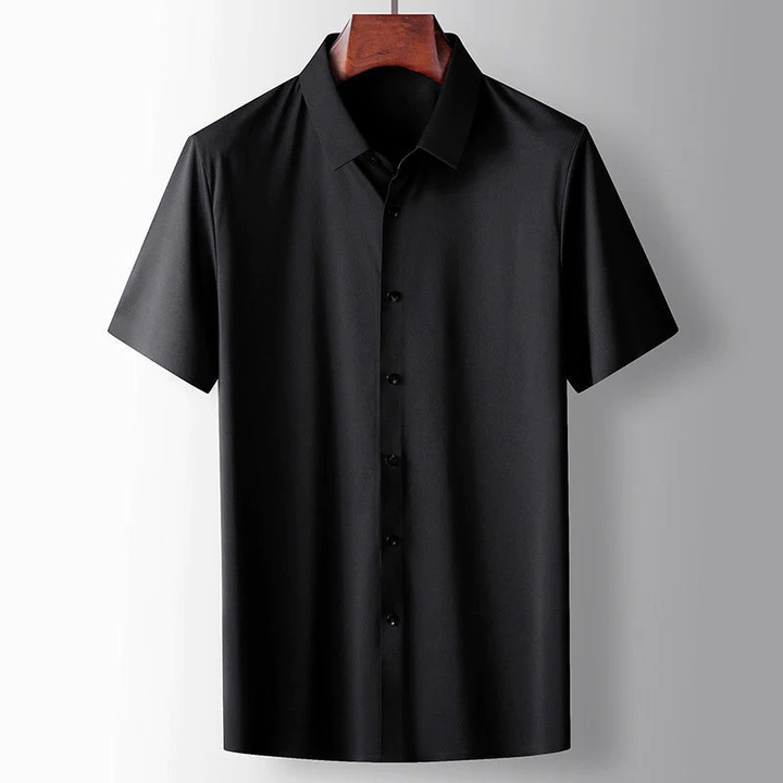 Levoire | Chemise en soie décontractée Noir