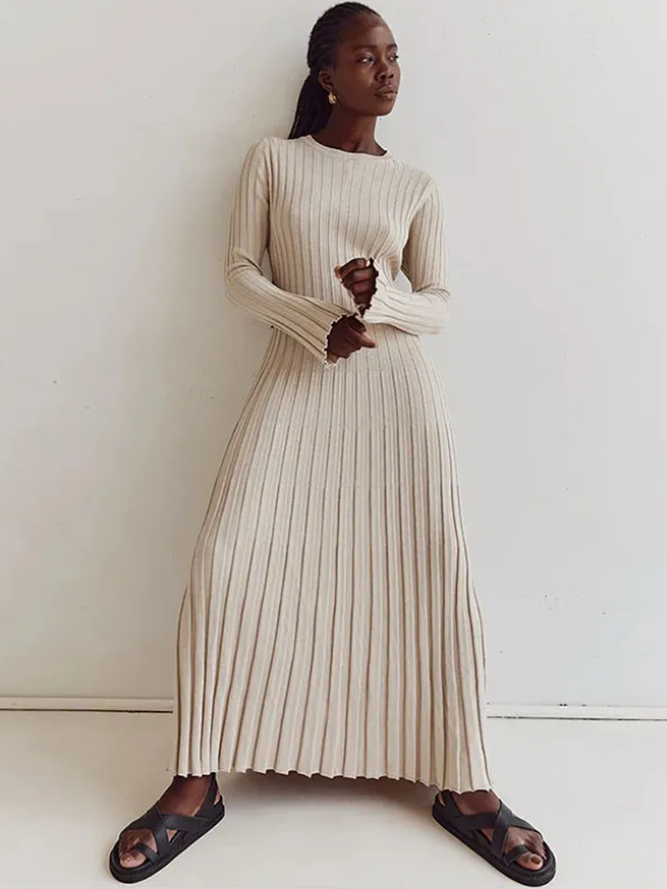 Levoire | Robe Maxi Tricotée Ajustée & Flatteuse