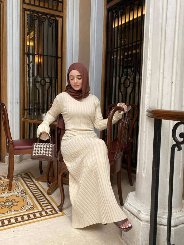 Levoire | Robe Maxi Tricotée Ajustée & Flatteuse