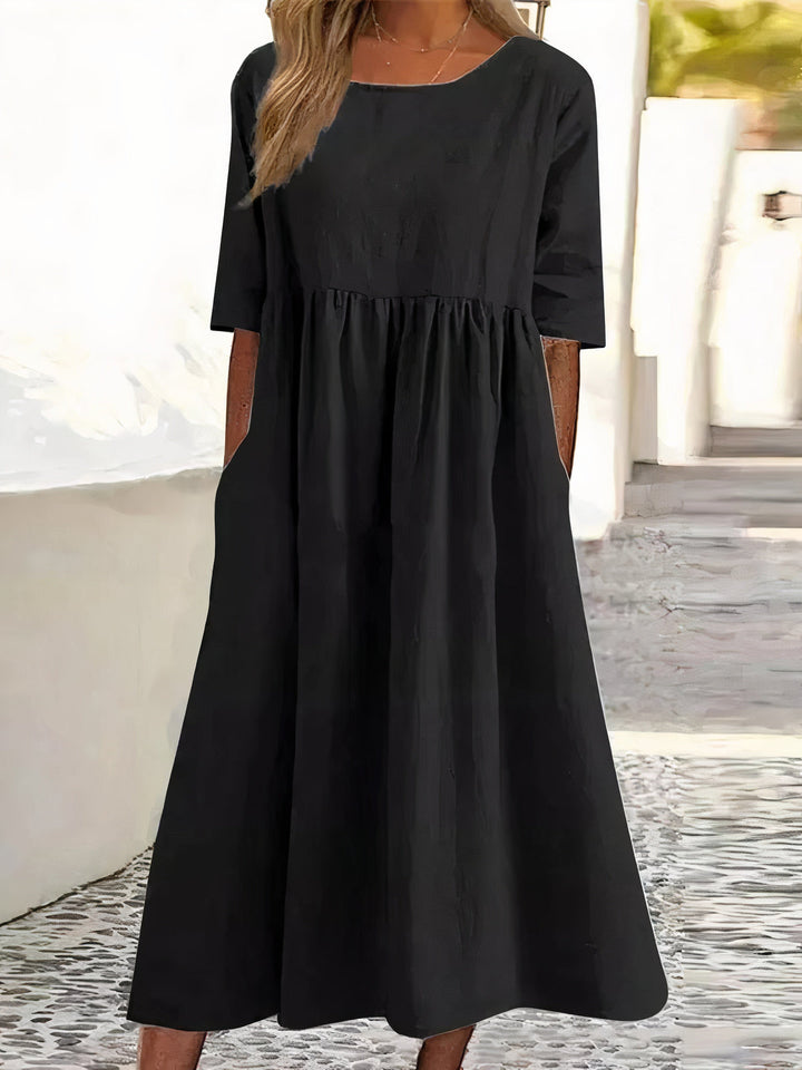 Levoire | Robe en coton élégante et confortable Noir