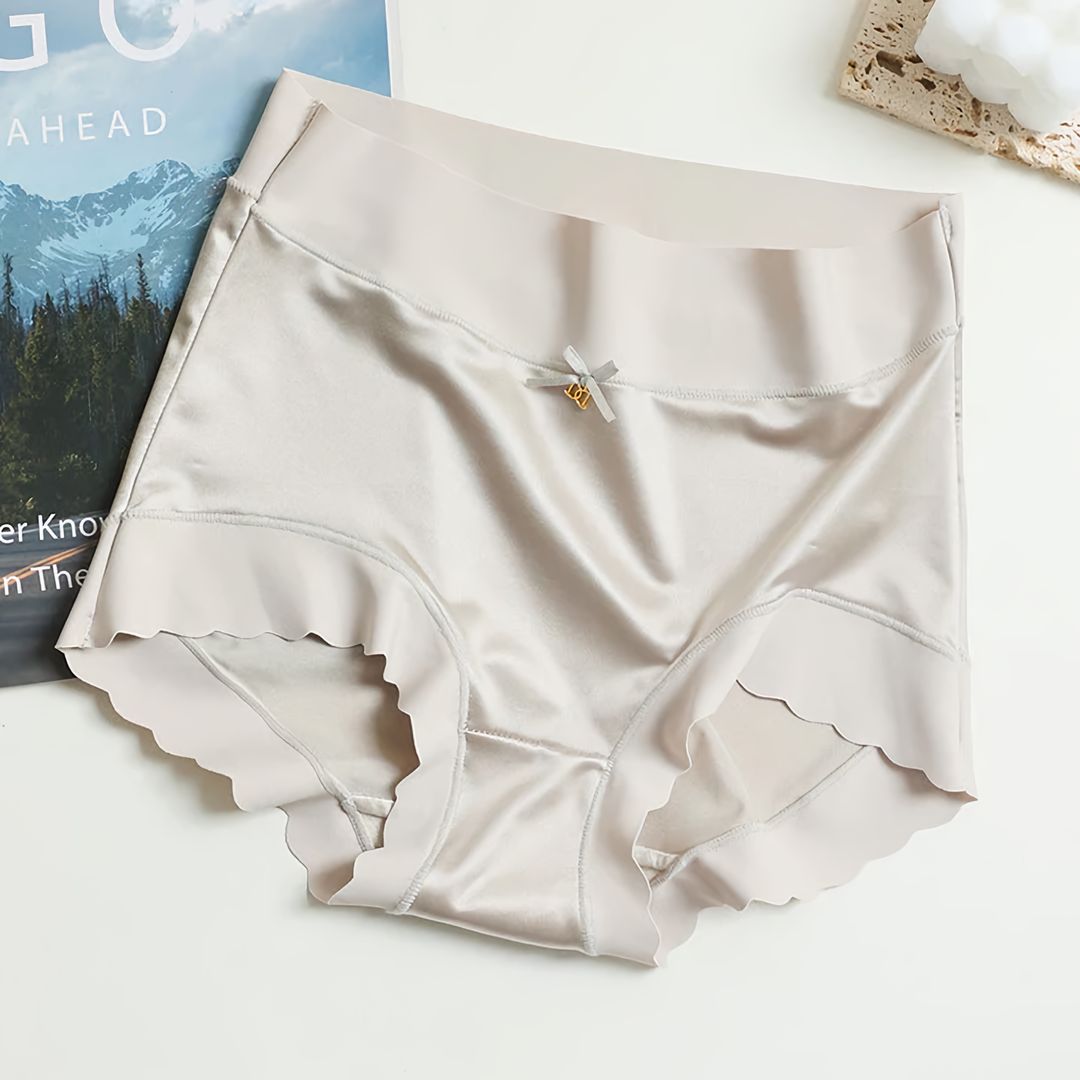 Levoire | Stuck Sous-Vêtements Satin De Soie Sans Couture Pour Femmes Gris clair (5 pièces)