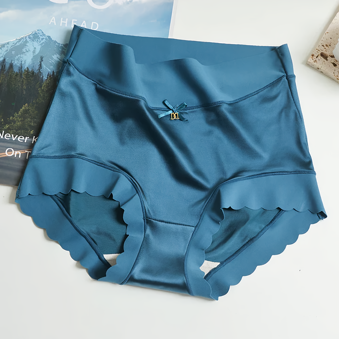 Levoire | Stuck Sous-Vêtements Satin De Soie Sans Couture Pour Femmes Bleu (5 pièces)
