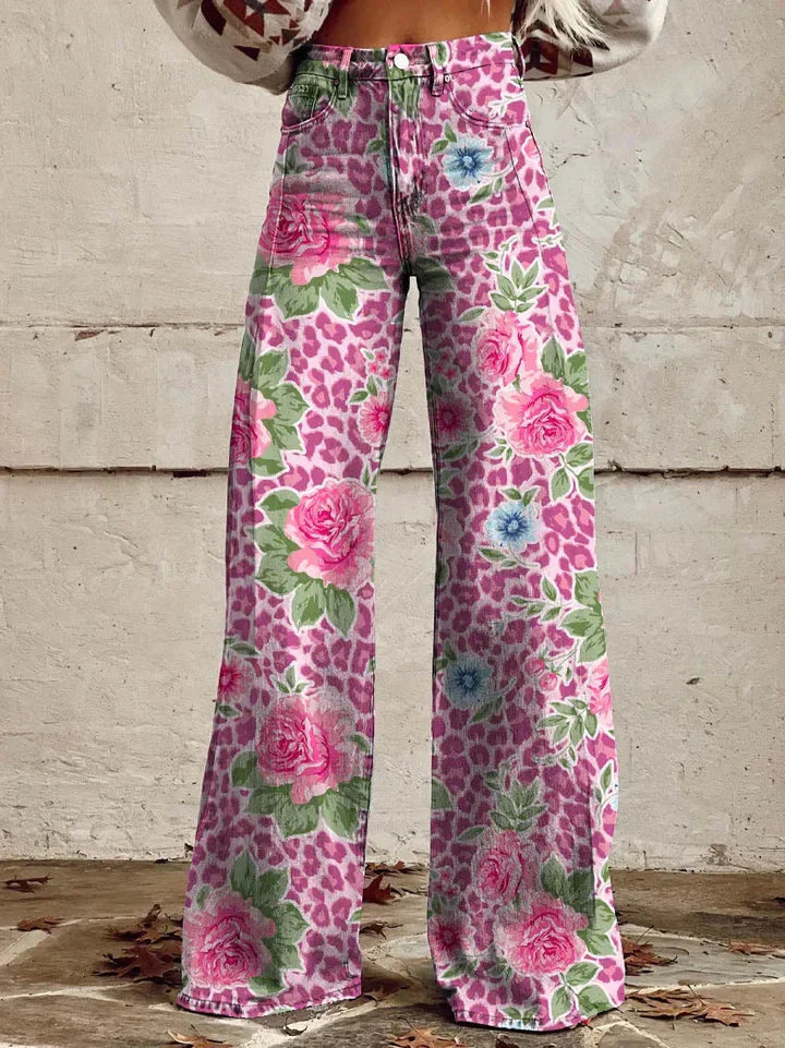 Levoire | Pantalon Long Pour Femme Rosa Fleur