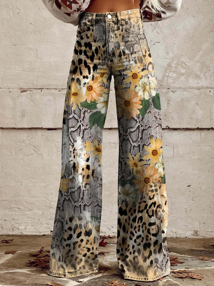 Levoire | Pantalon Long Pour Femme Fleurs