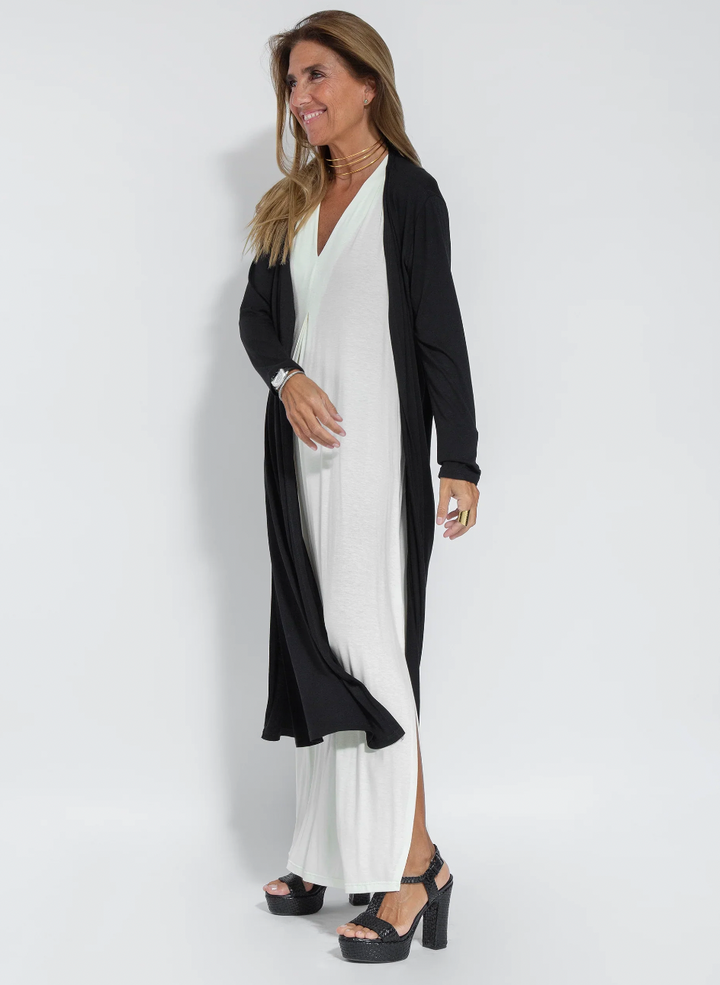 Levoire | Robe Longue & Série Gilet Robe noire + gilet noir