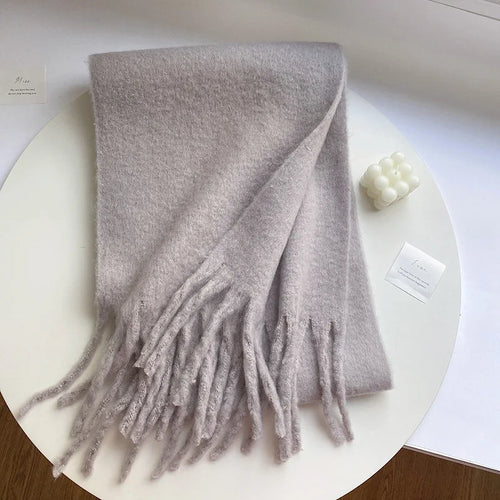 Levoire | Écharpe De Luxe En Cachemire Pour Femme Avec Franges