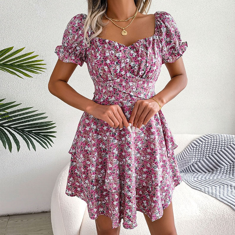 Levoire | Robe À Décolleté En V Et Lacets Rosa