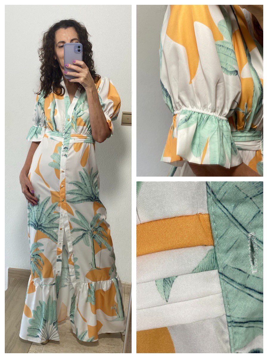 Levoire | Imprimé Court Puffermansjett Maxi Robe