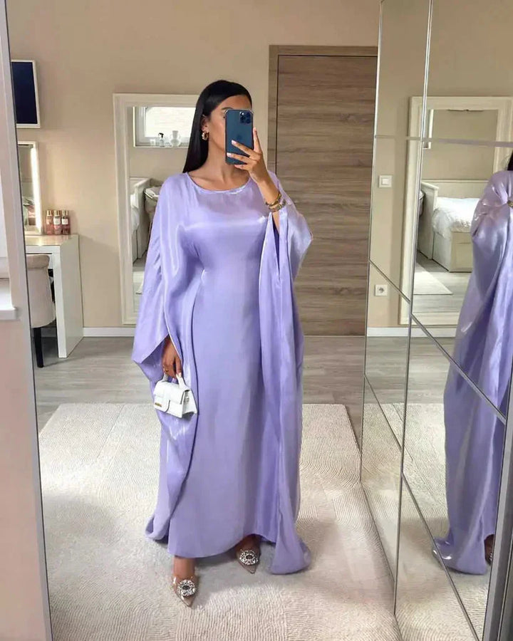 Levoire | Robe Maxi À Manches Chauve-Souris Lilas Une taille pour tous