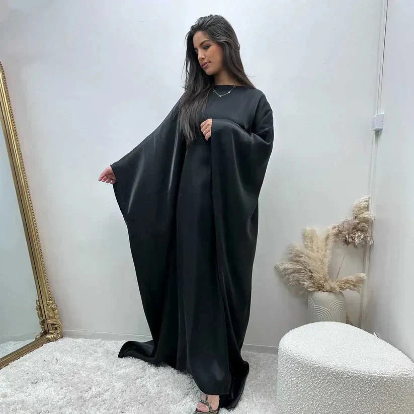 Levoire | Robe Maxi À Manches Chauve-Souris Noir Une taille pour tous