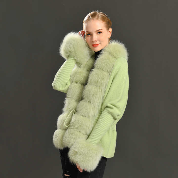 Levoire | Pull Femme De Luxe Avec Des Détails Élégants Vert