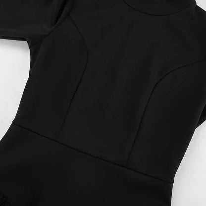 Levoire | Robe femmes avec volants et col haut