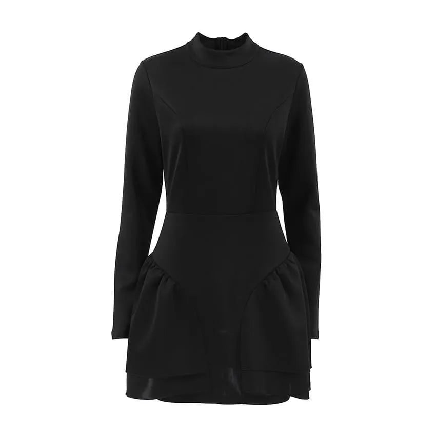 Levoire | Robe femmes avec volants et col haut