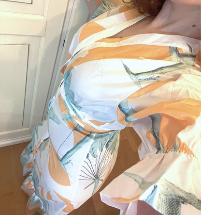 Levoire | Imprimé Court Puffermansjett Maxi Robe