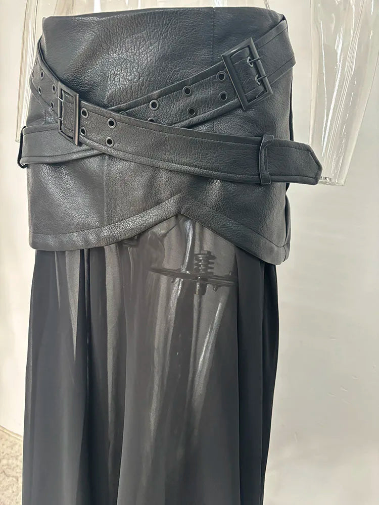 Levoire | Jupe Longue En Cuir Synthétique