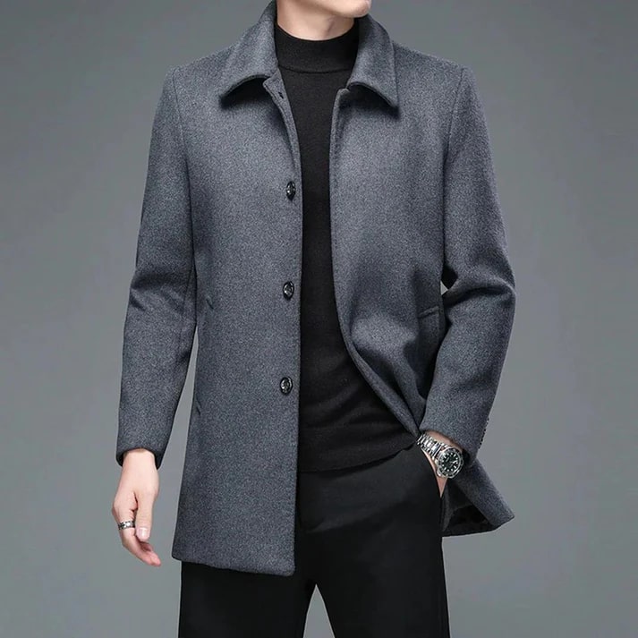 Levoire | Veste Pour Hommes Classique Cintrée Gris