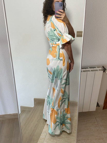 Levoire | Imprimé Court Puffermansjett Maxi Robe