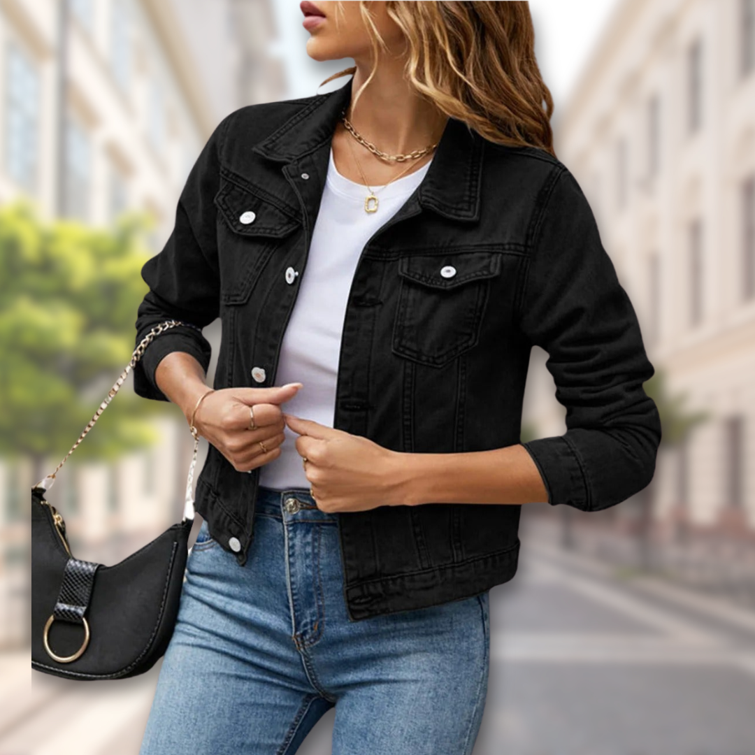 Levoire | Veste En Denim Réversible À Manches Longues Noir
