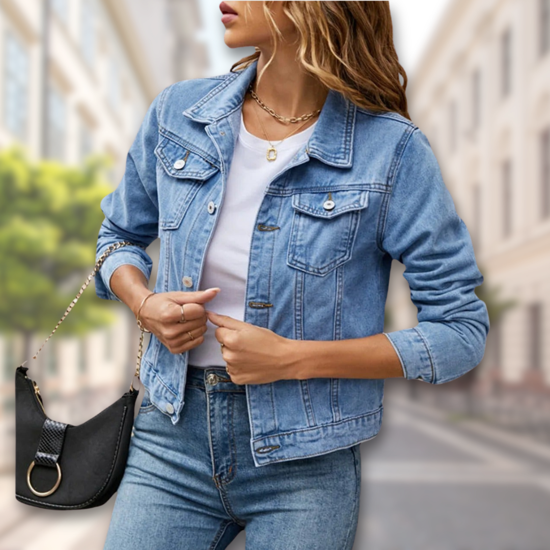 Levoire | Veste En Denim Réversible À Manches Longues Bleu clair