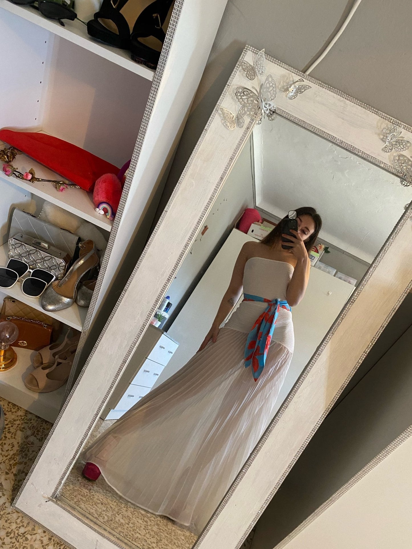 Levoire | Sans Manches Robe Maxi Plissée