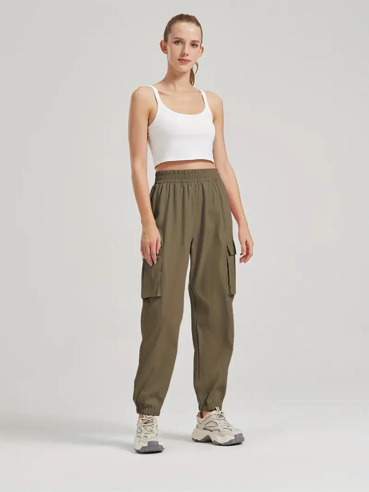 Levoire | Pantalon De Jogging Avec Haute Poche Cargo Sepia