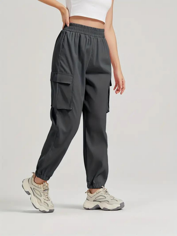 Levoire | Pantalon De Jogging Avec Haute Poche Cargo Gris foncé