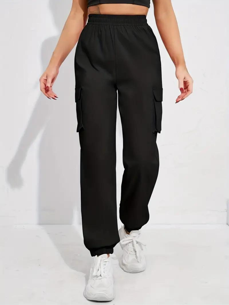 Levoire | Pantalon De Jogging Avec Haute Poche Cargo Noir