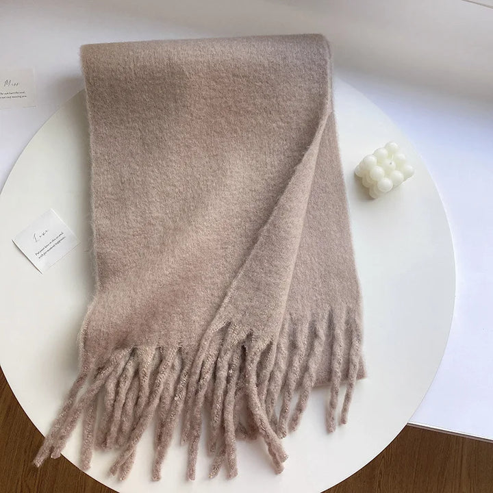 Levoire | Écharpe De Luxe En Cachemire Pour Femme Avec Franges