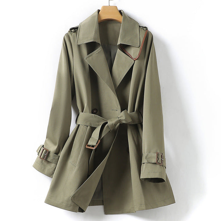 Levoire | Trench-Coat Avec Col Et Ceinture Pour Femmes Vert