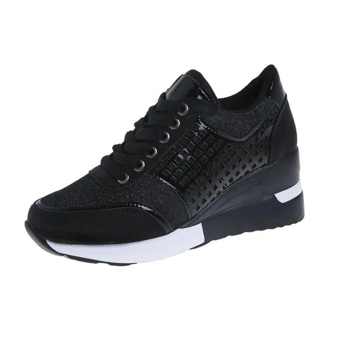 Levoire | Chaussures Plates Respirantes À Talon Compensé Confortables Noir