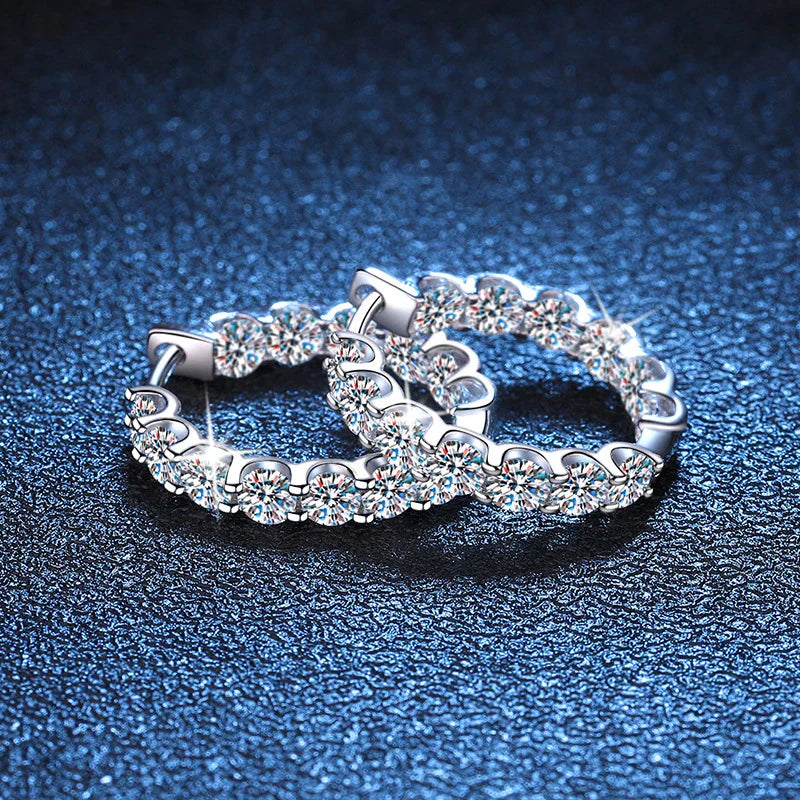 Levoire | Boucles Hoop Moissanite 2,6Ct