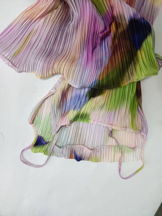 Levoire | Robe Maxi Plissée Imprimée Batik