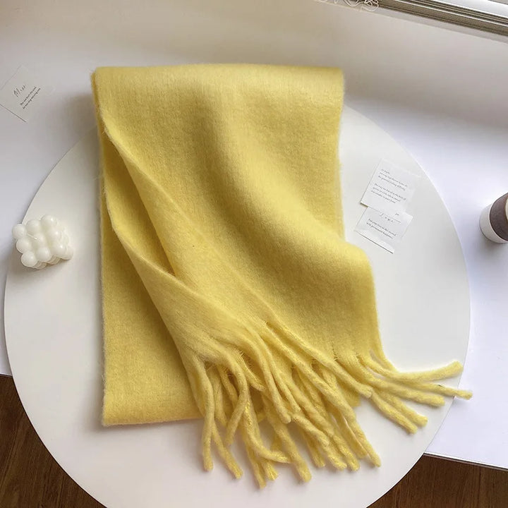 Levoire | Écharpe De Luxe En Cachemire Pour Femme Avec Franges
