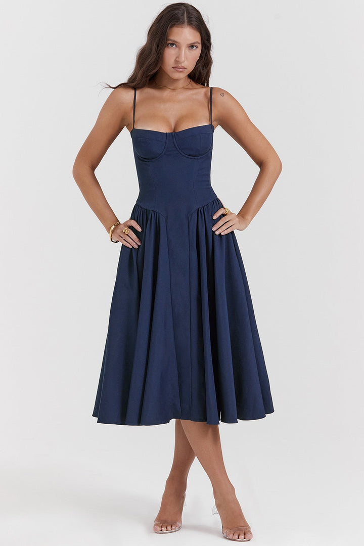 Levoire | Tailles Formantes Robe Dt Marine bleu