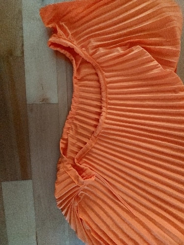 Levoire | Une Robe Maxi Plissée Irrégulière Sans Bretelles