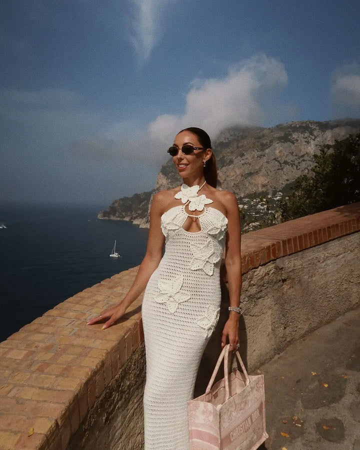 Levoire | Robe Maxi Dos Nu Au Crochet