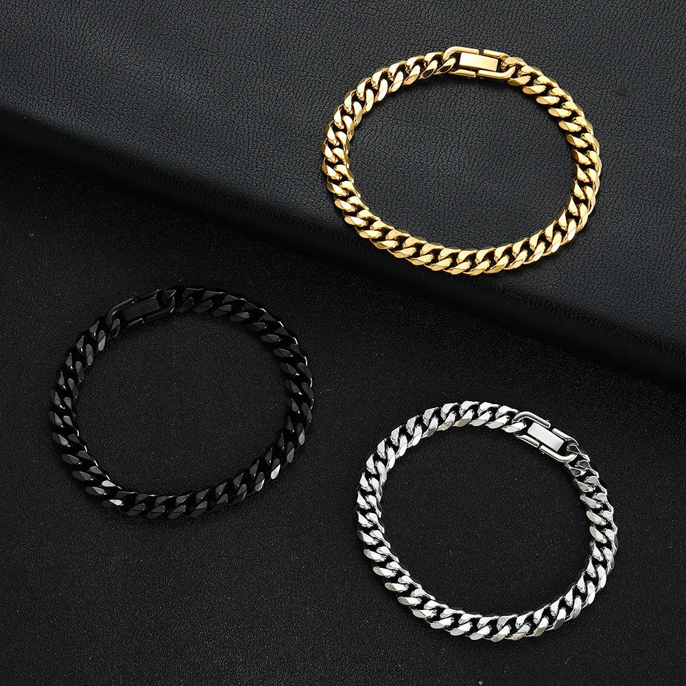 Levoire | Bracelet Cuban En Acier