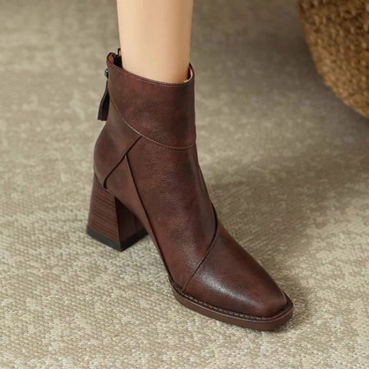 Levoire | Bottes en Cuir Souples et Confortables pour Femmes Braun