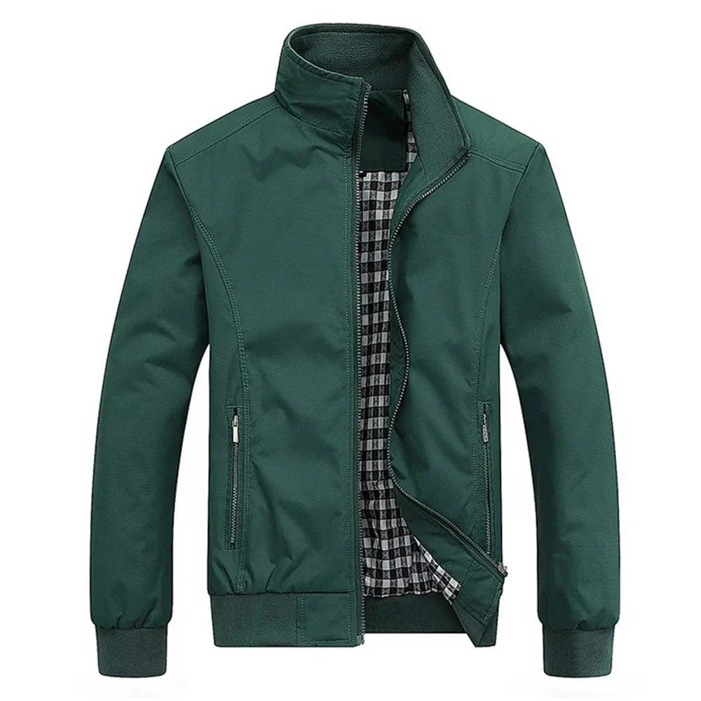 Levoire | Veste Zippée Avec Poches Pour Hommes Vert